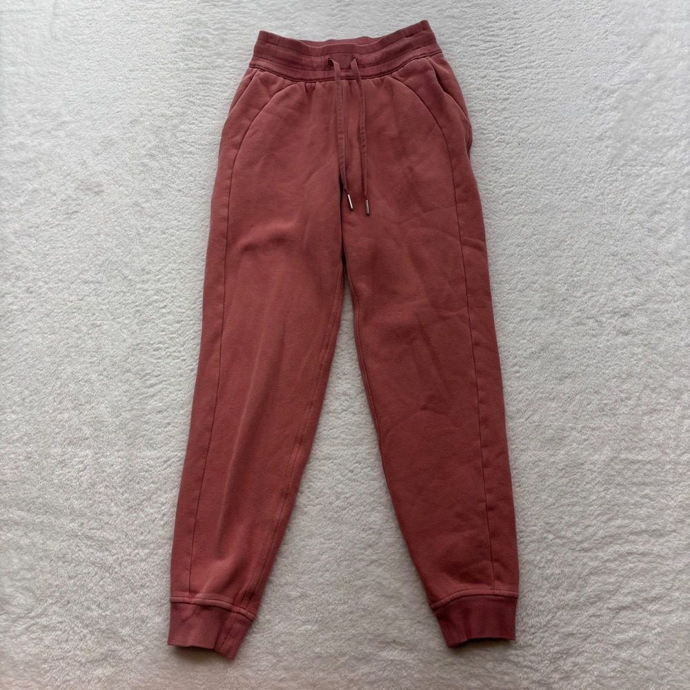 Lululemon Scuba High-Rise Jogger Terracotta Pink LW5CVAS Size 2